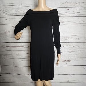 C & C California Black Long Sleeve Dress Small